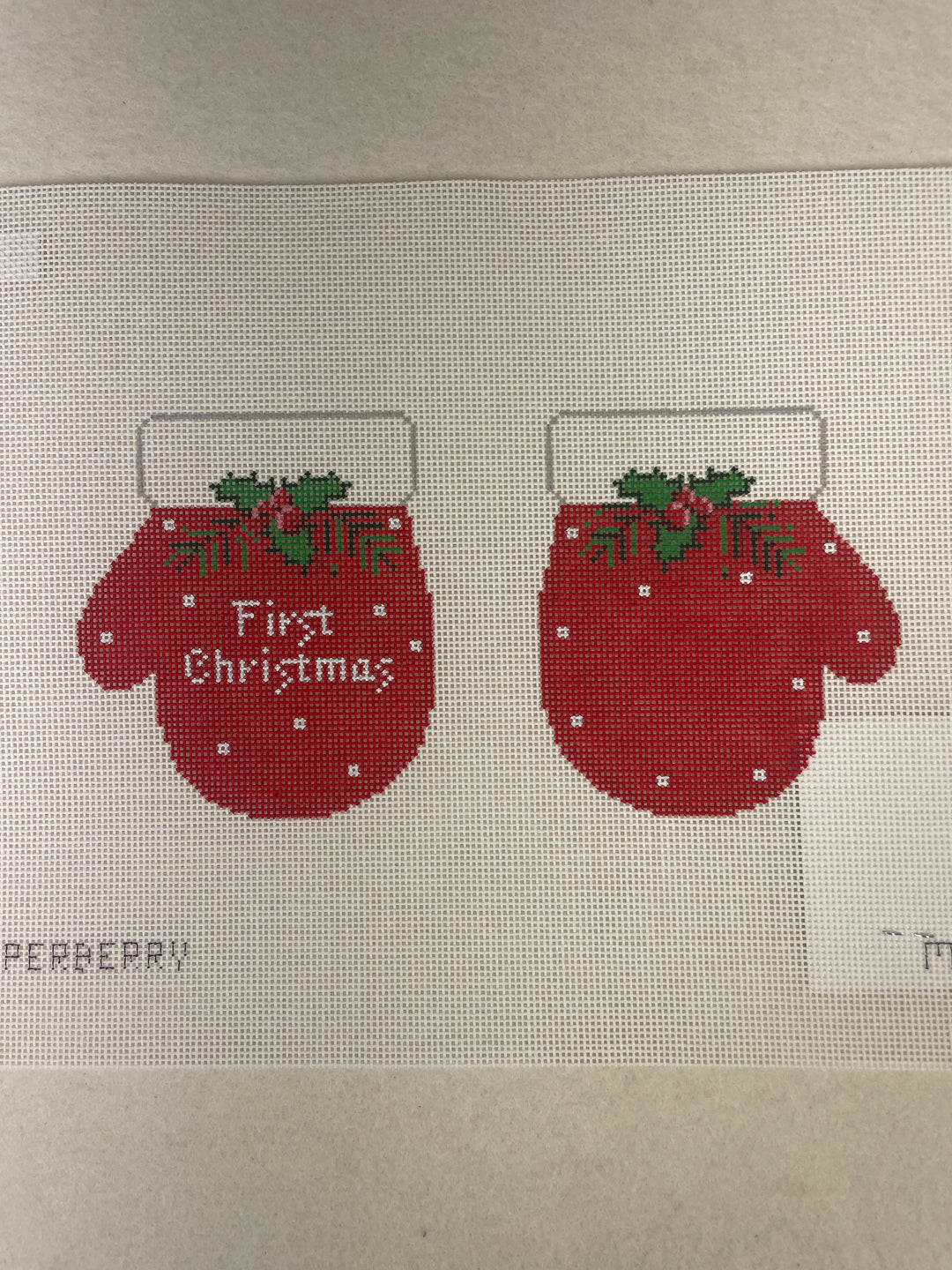 * Pepperberry Designs MT1 First Christmas Mittens, Red