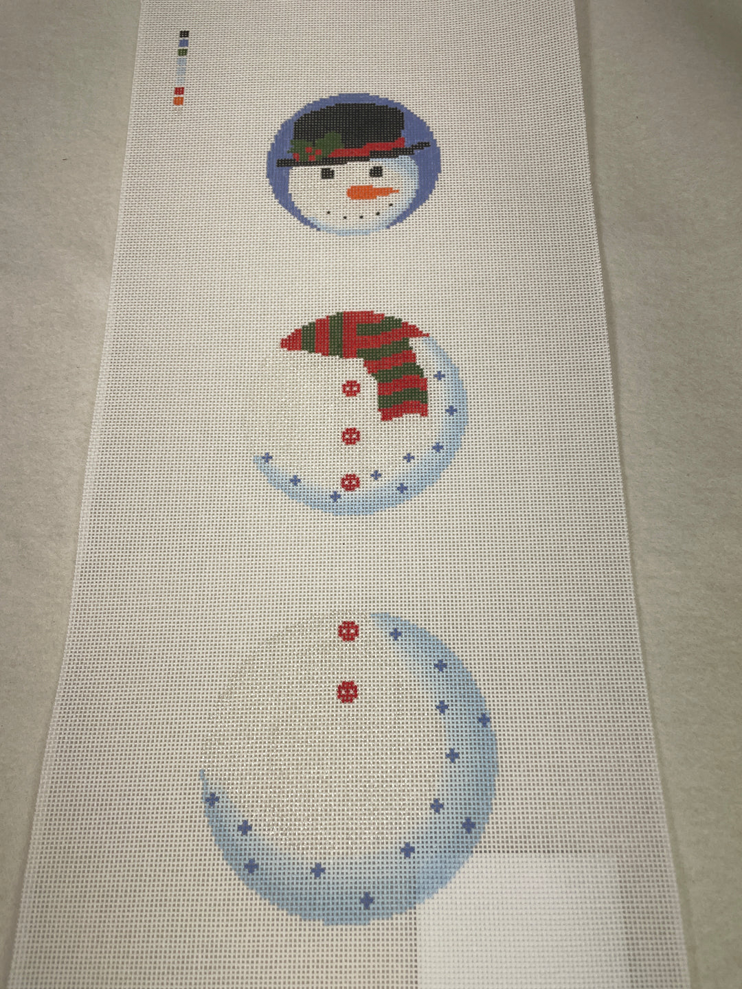 Evergreen Needlepoint DC01 Snowman Dangle Canvas