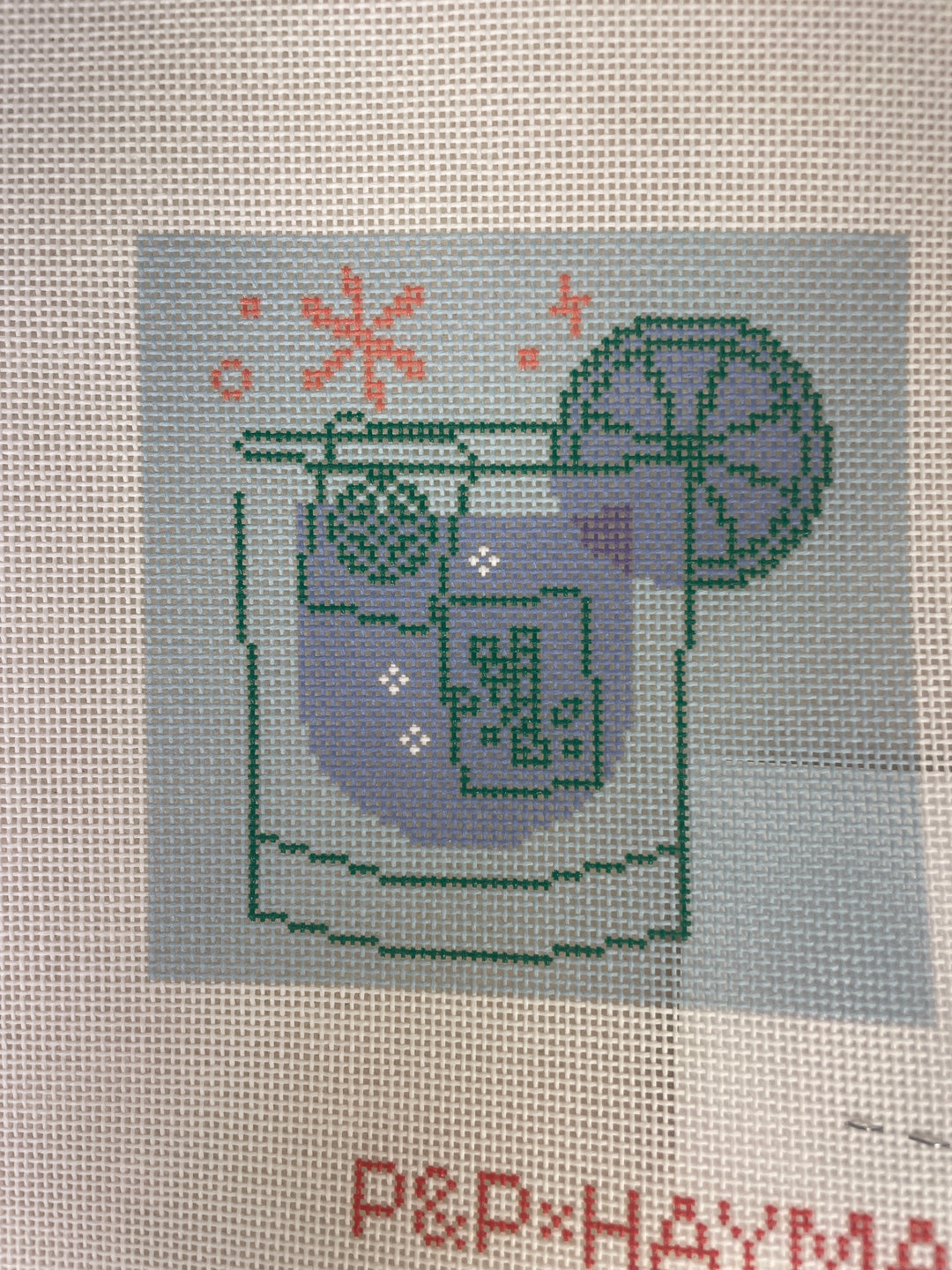 *Penny and Penny X HayMahj 3S Blue Mahjong Cocktail Coaster