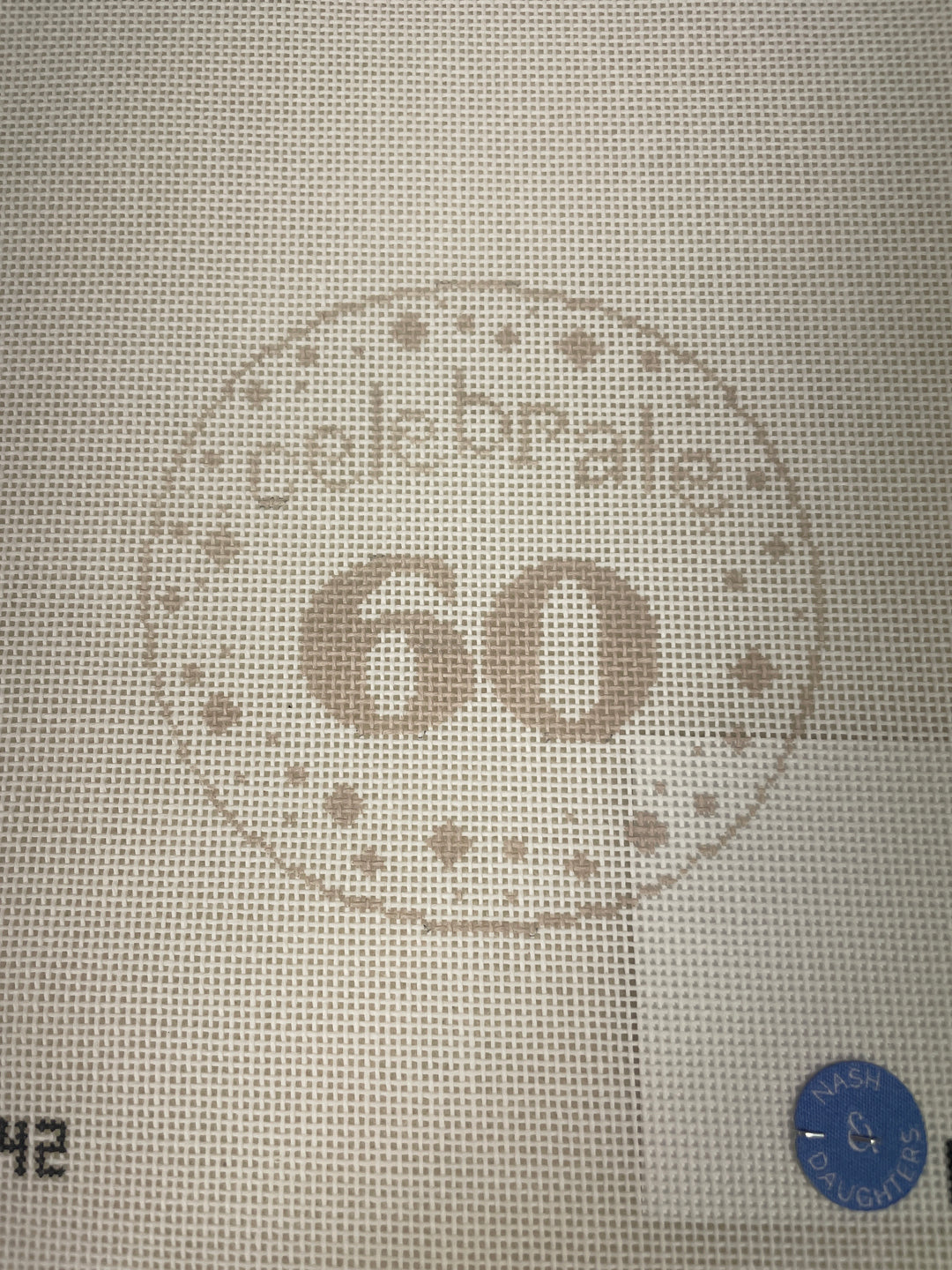 Nash & Daughters Needlepoint ND42 Celebrate 60