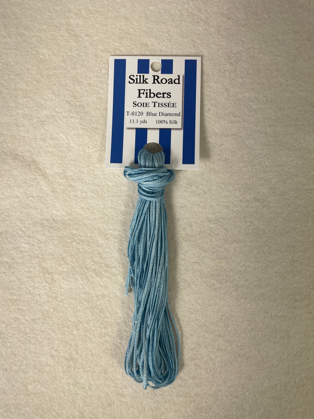 Silk Road Fibers T-0120 Blue Diamond Soie Tissee