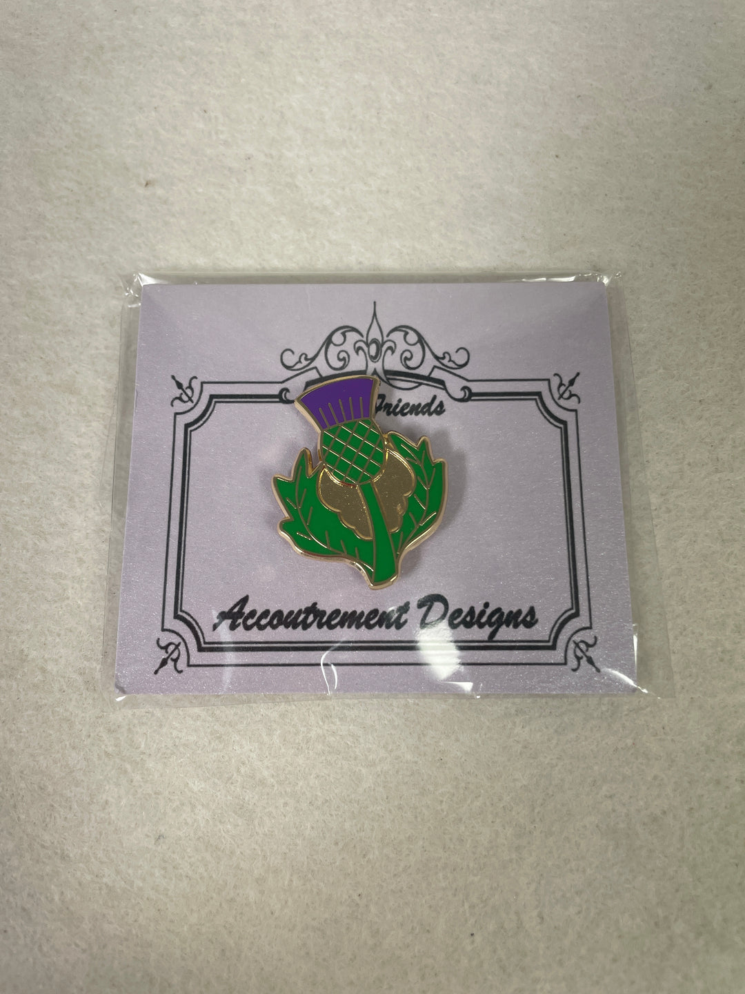 Accoutrement Designs- Purple Flower Needleminder