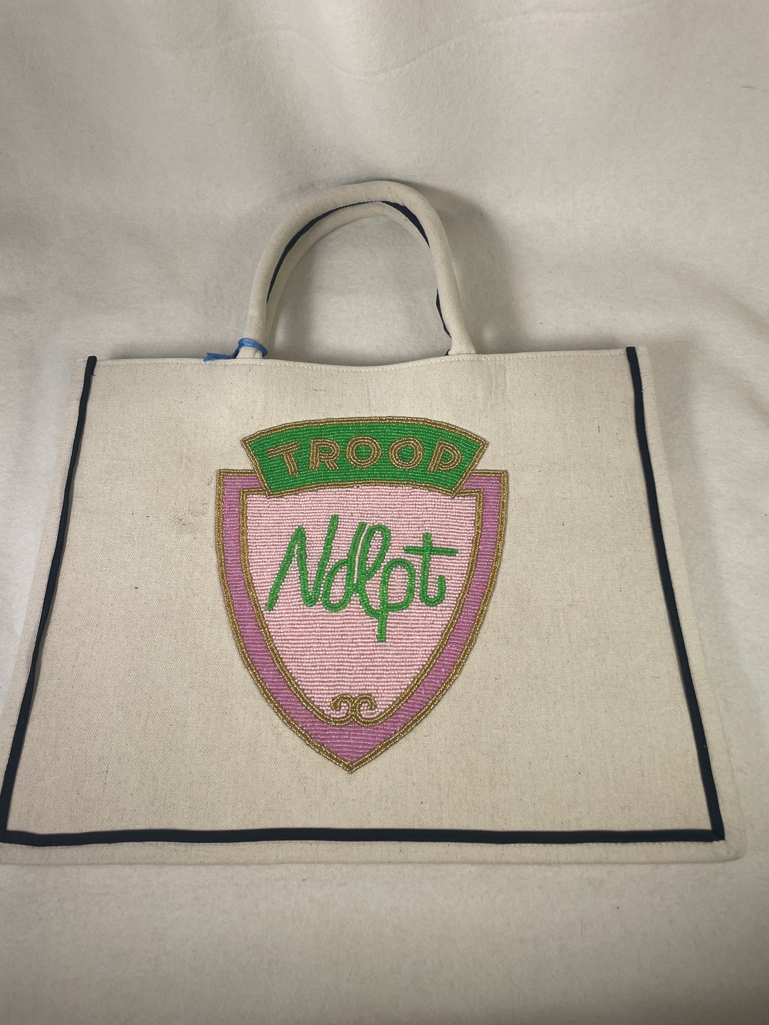 Classic Prep Monograms CLV Tote-Classic Prep X C'ate La Vie- Troop NDLPT- Pink