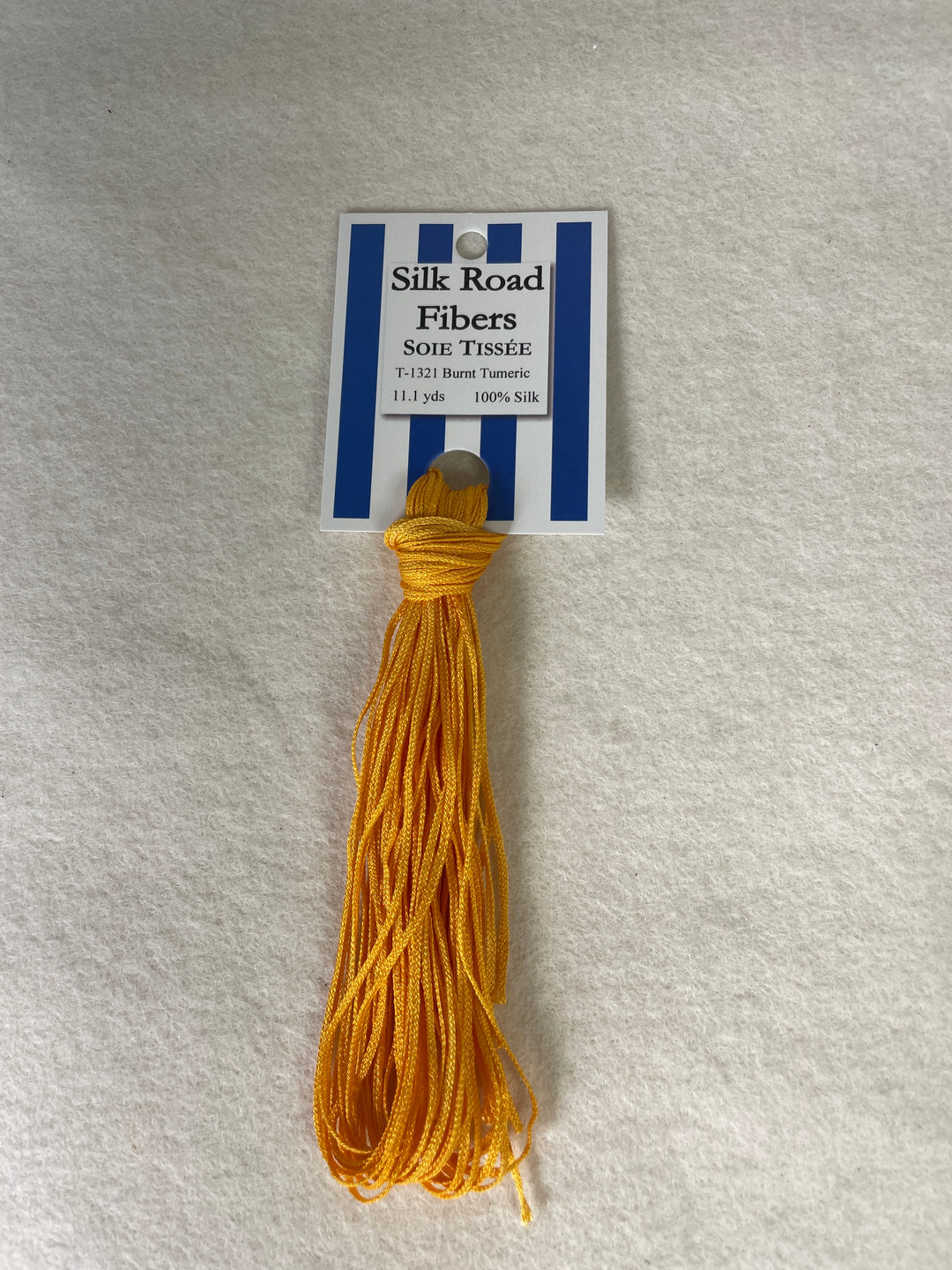 Silk Road Fibers T-1321 Burnt Tumeric Soie Tissee