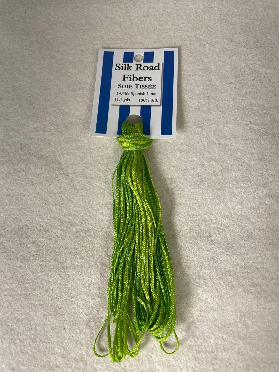 Silk Road Fibers T-0469 Spanish Lime Soie Tissee