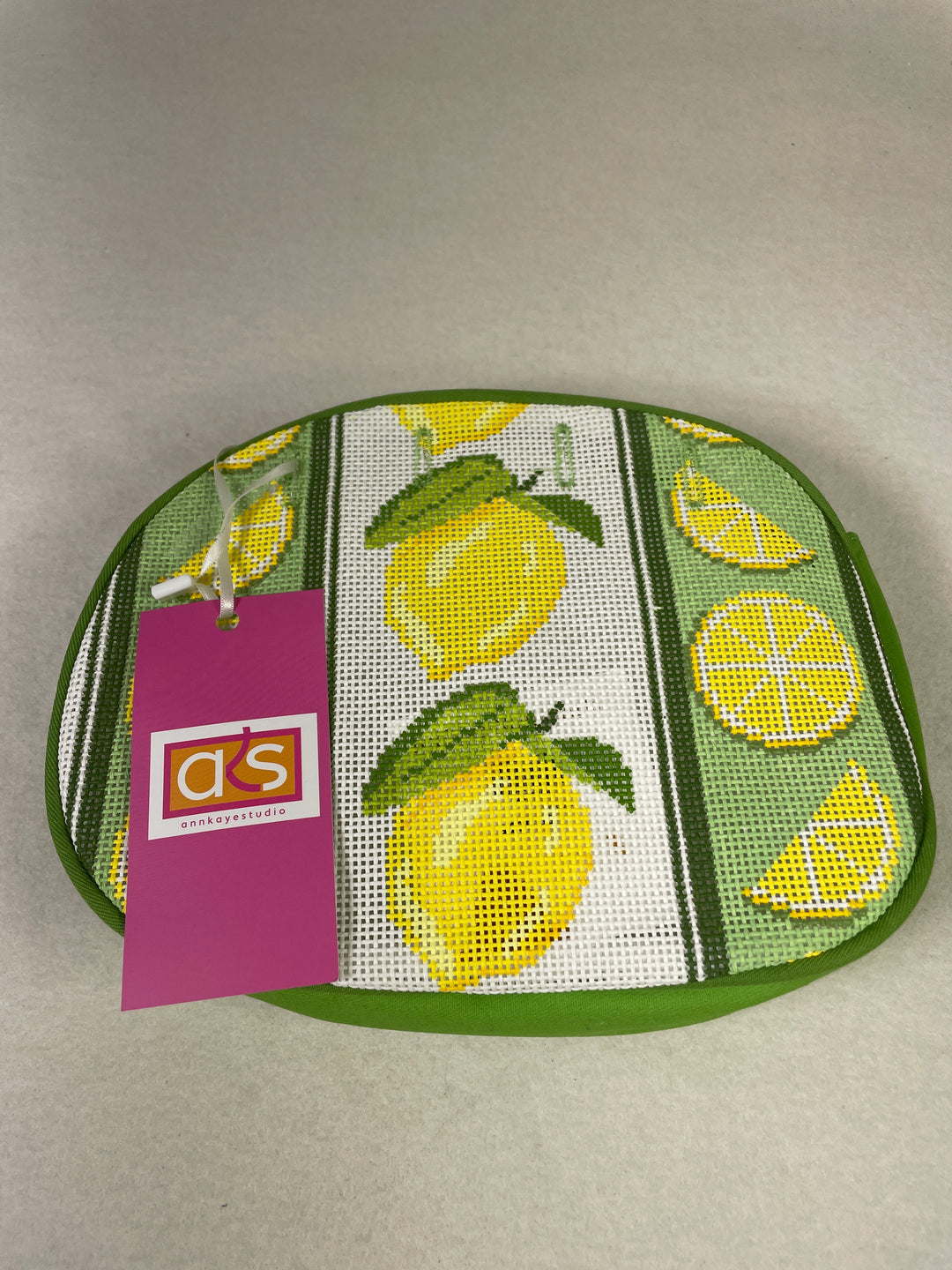 Ann Kaye Needlepoint Bermuda Bag Cover- Lemon Twist (bag only)