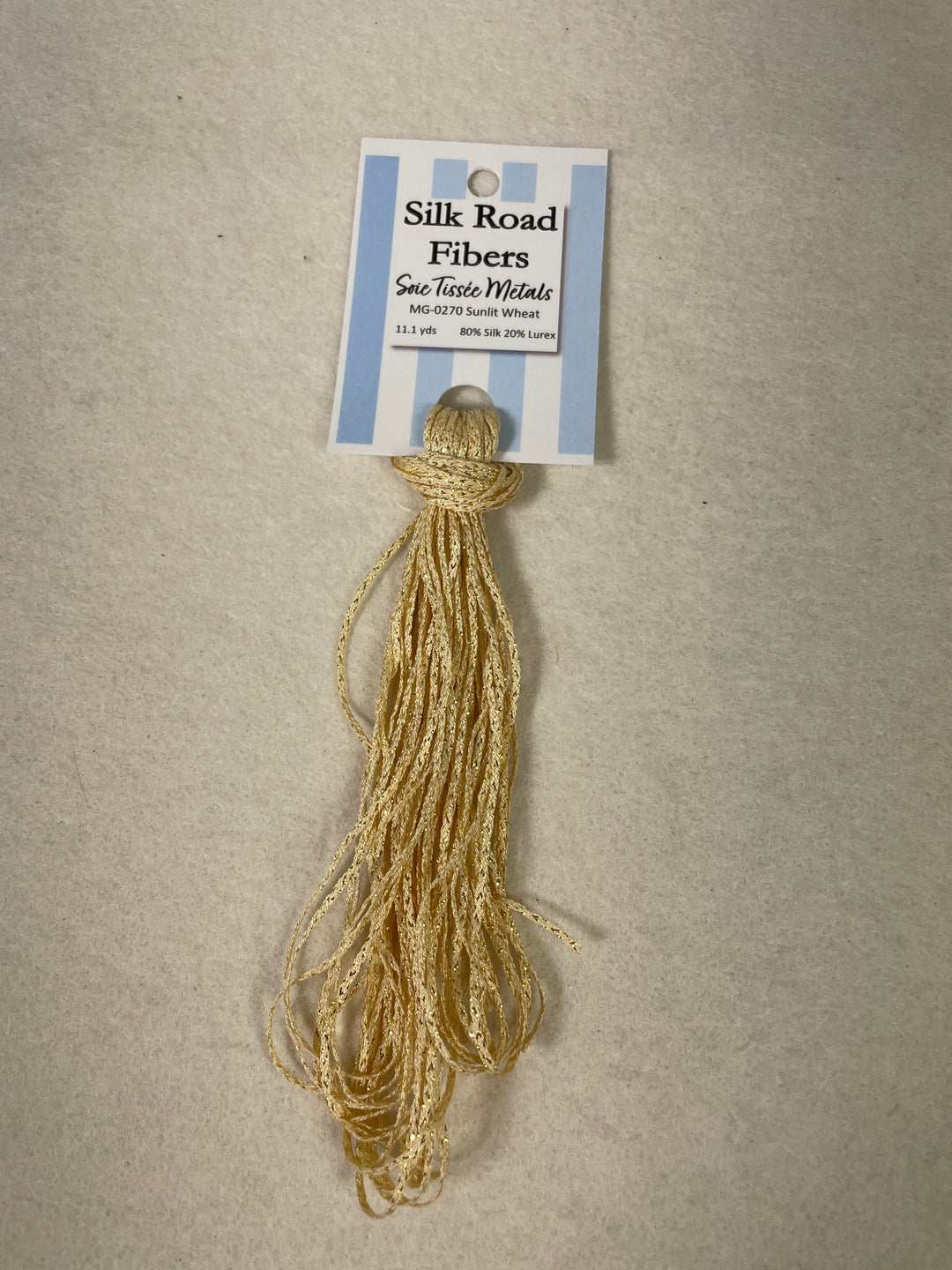 Silk Road Fibers Soie Tissee Metals - MG-0270 Sunlit Wheat