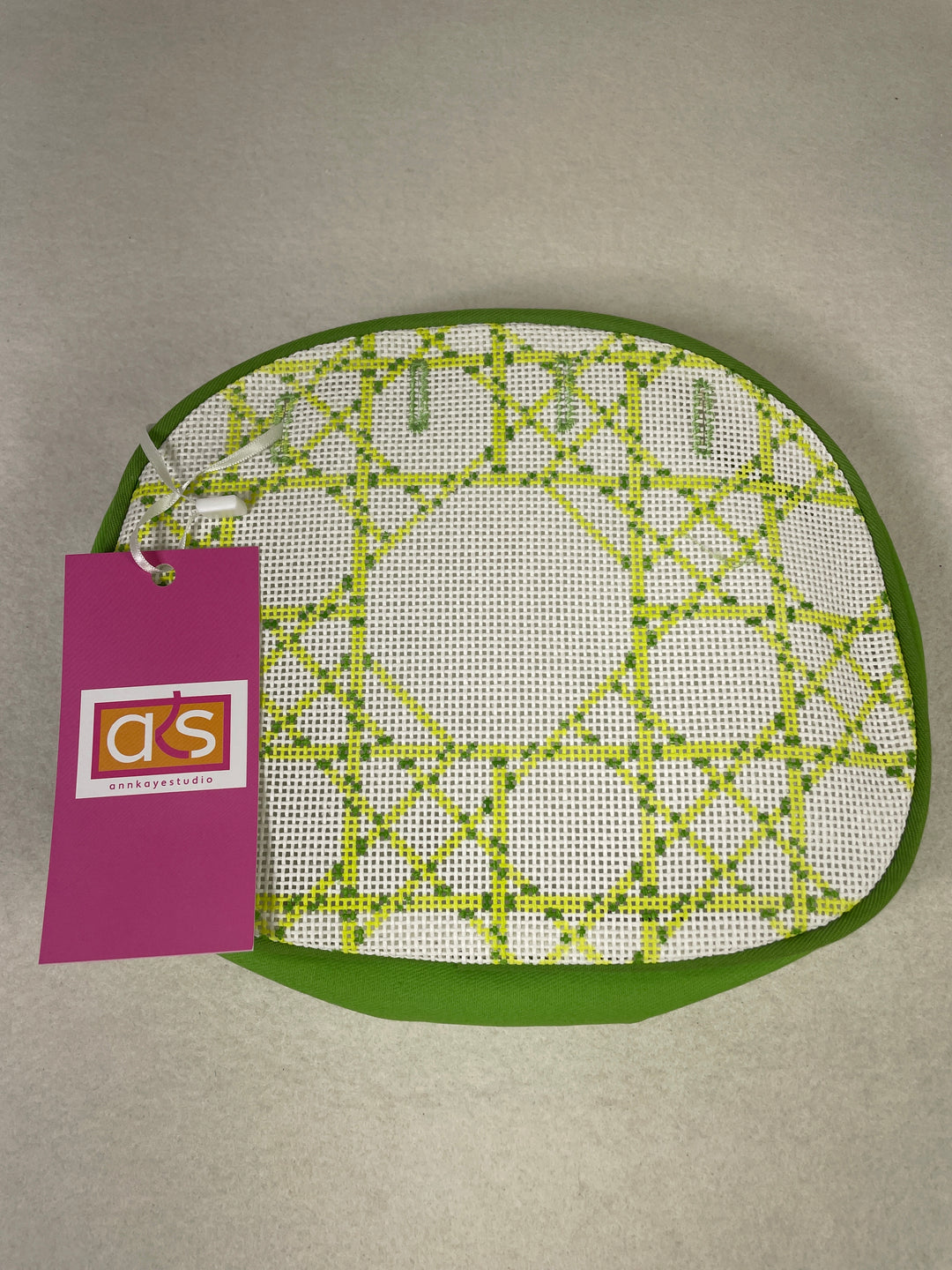 Ann Kaye Needlepoint Bermuda Bag Cover- Caning (bag only)