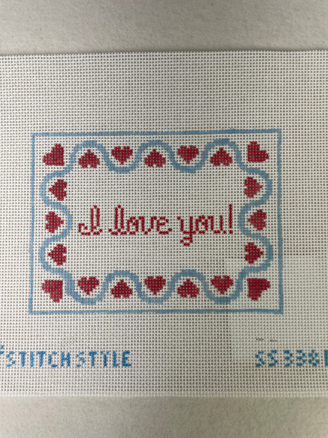 Stitch Style SS338B I Love You- Blue