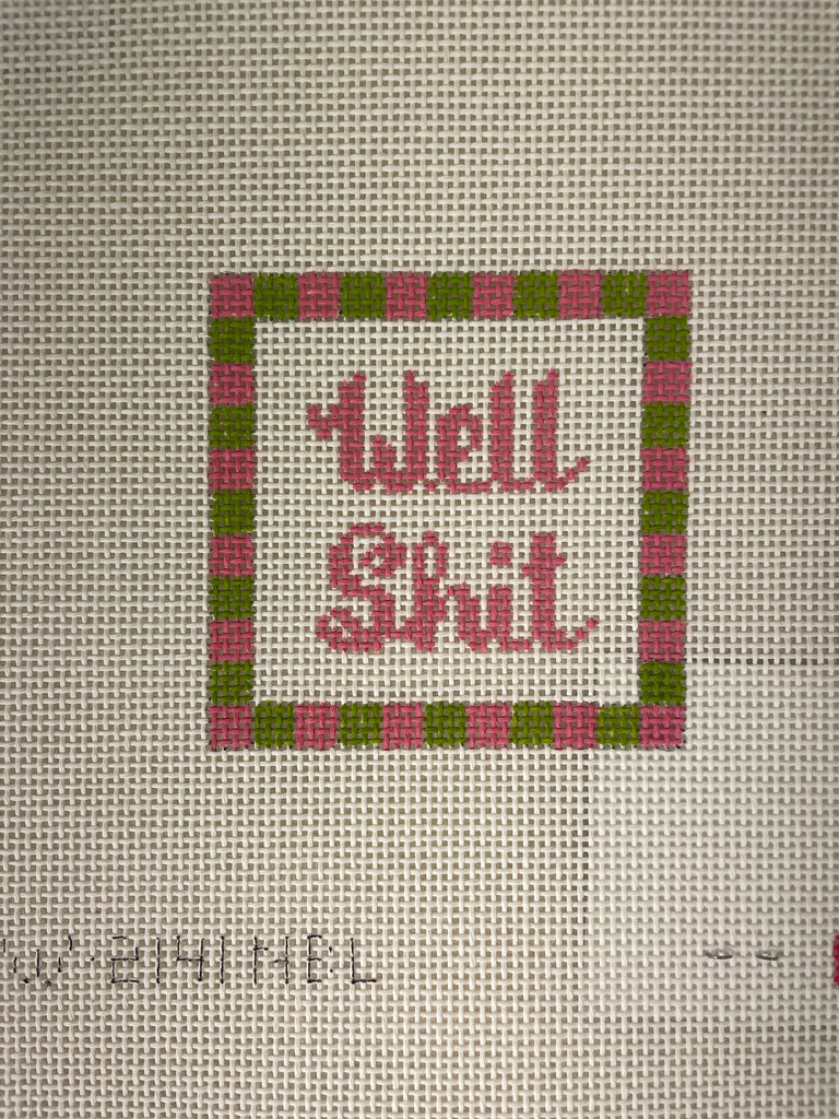 * Blue Waters Needlepoint / Needlepoint by Laura 2141 Well Shit Coaster