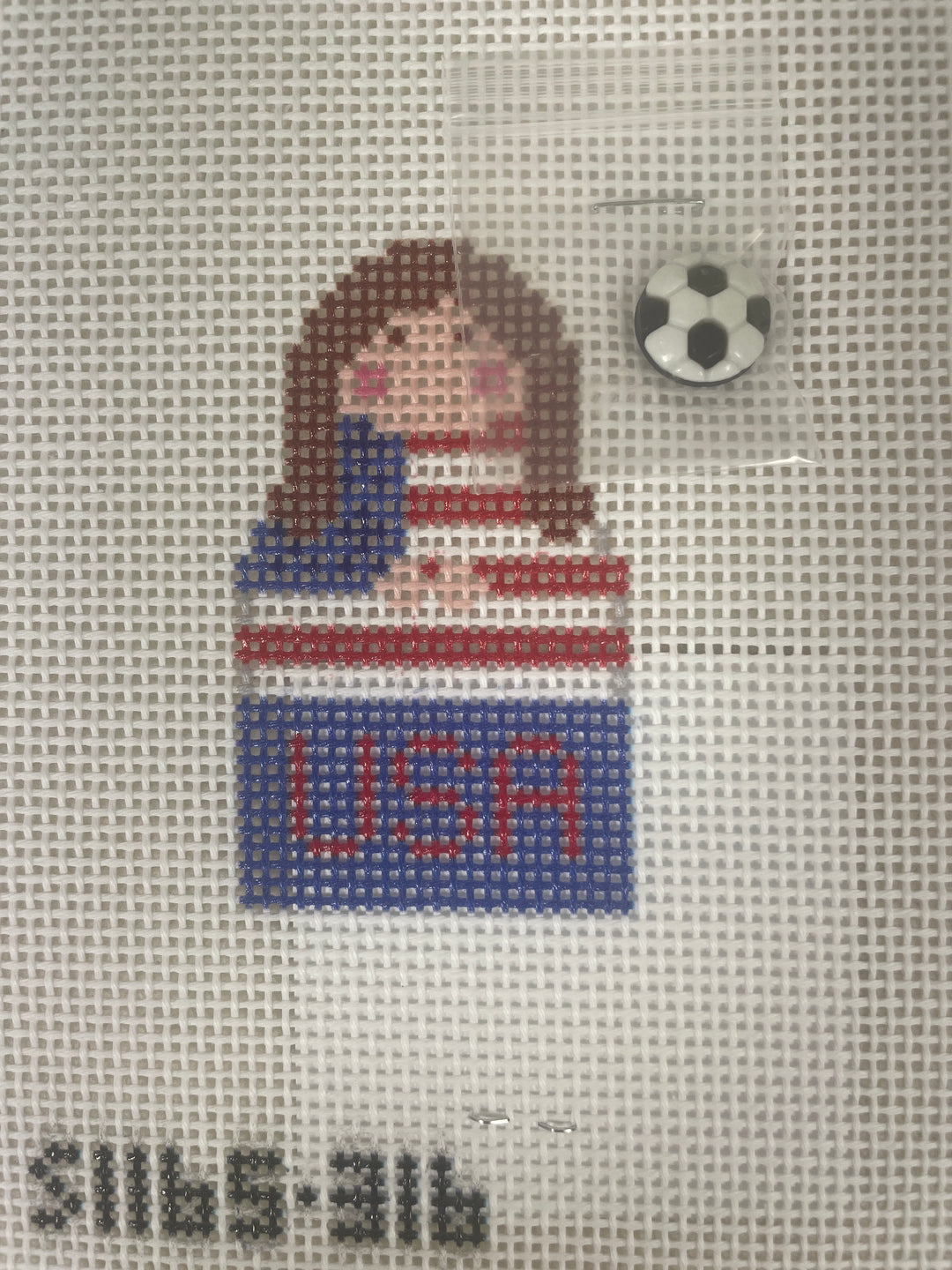 Stitch It's SI165-316 USA Women's Soccer Angel