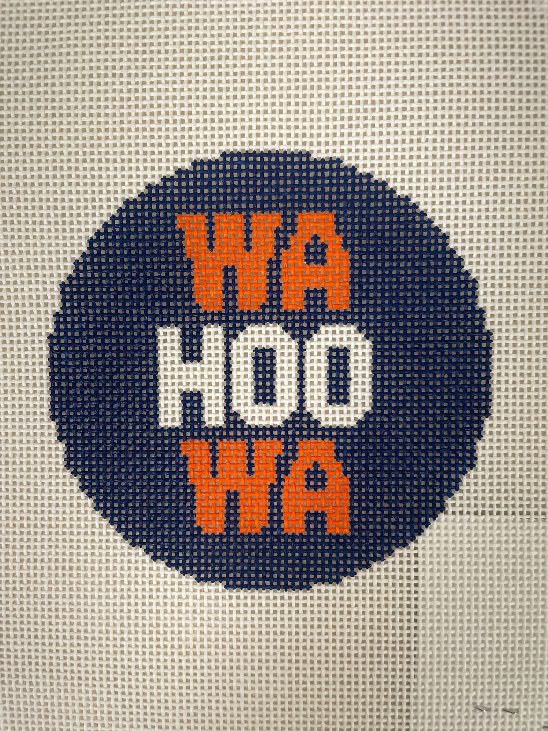 * Cabell Stitchery CS06 Wahoowa Round Ornament