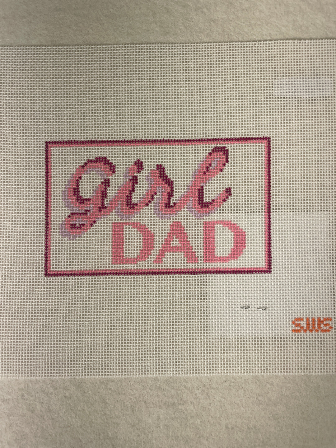 *Stitching with Stacey Needlepoint Designs Girl Dad