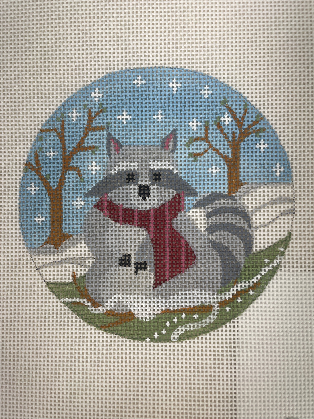 Danji CH1366 Woodland Creatures Round- Raccoon