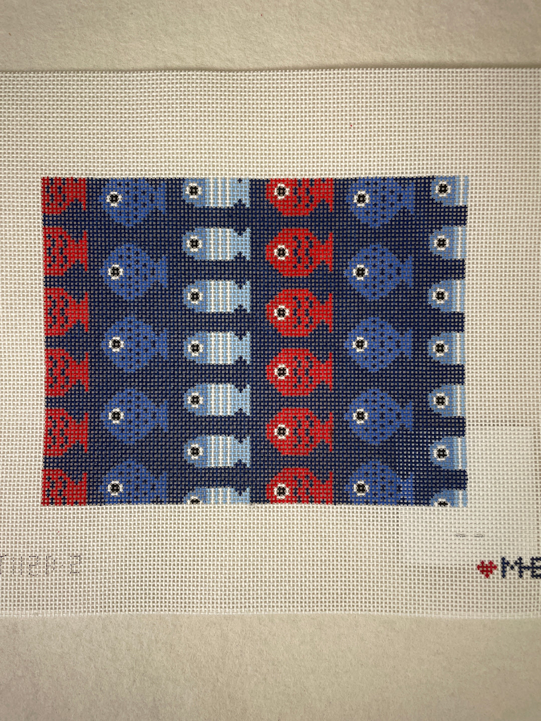 * Love mhb Studio 112B Just Keep Swimming Insert- Navy 8x6