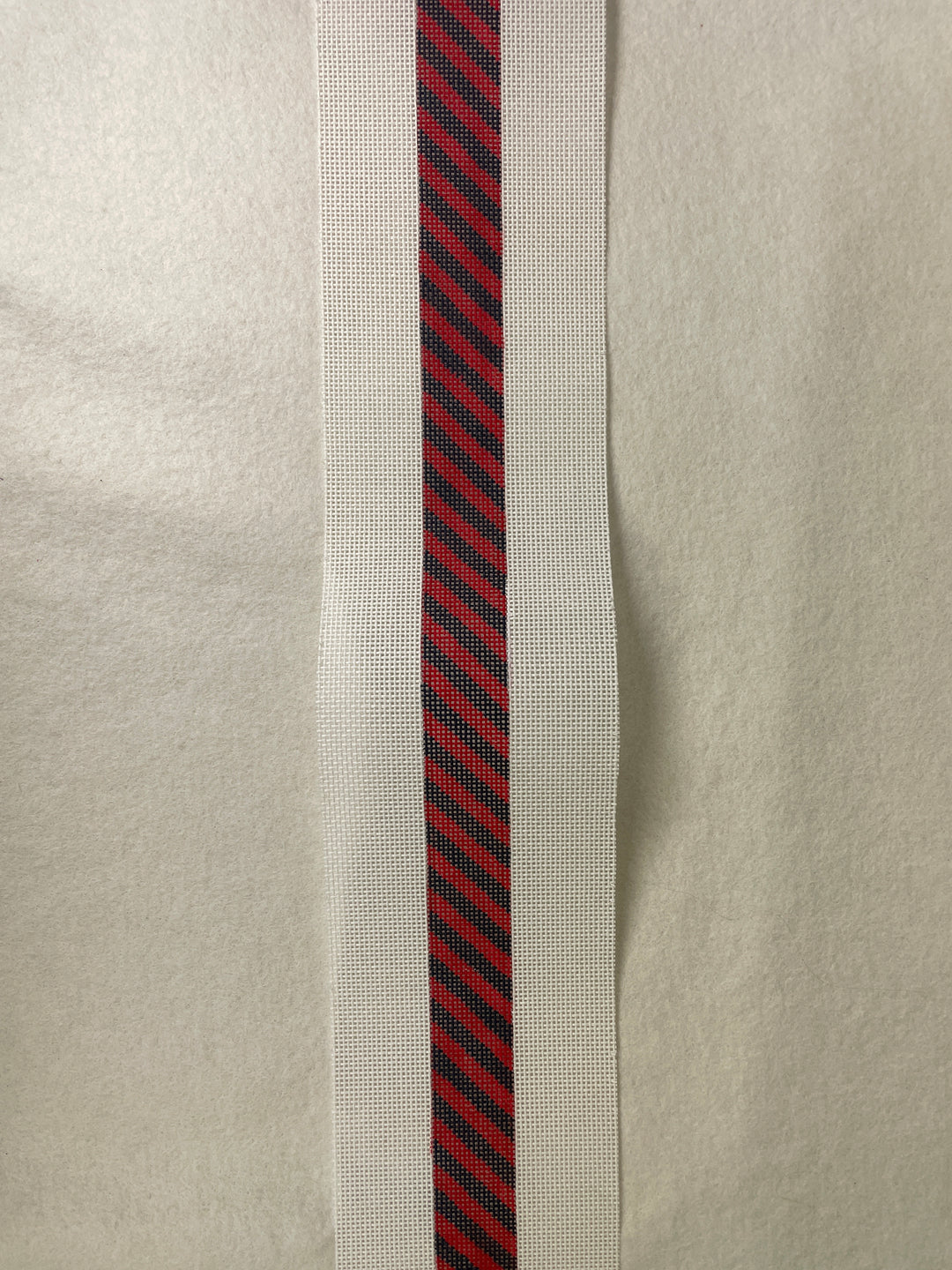*Elm Tree Needlepoint Designs B039 Red/Navy Diagonal Stripe Belt