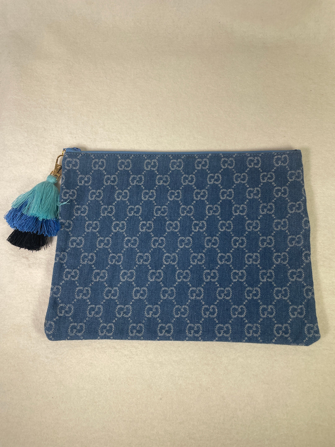 Voila Logo Clutch- Gucci Denim