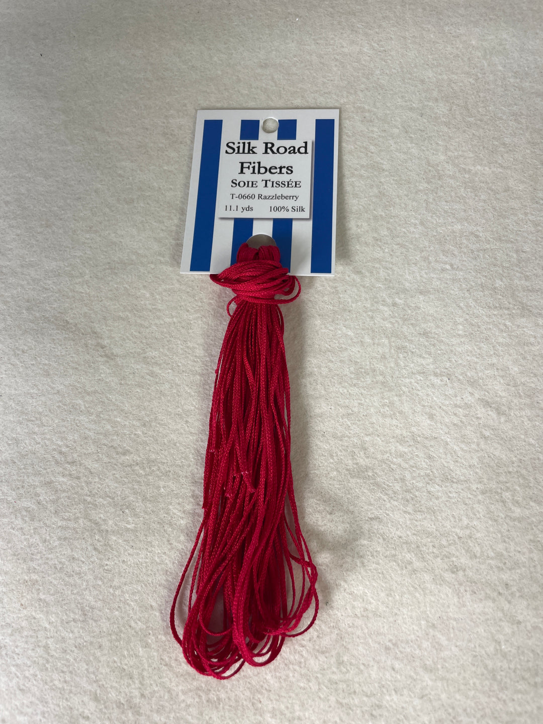 Silk Road Fibers T-660 Razzleberry Soie Tissee