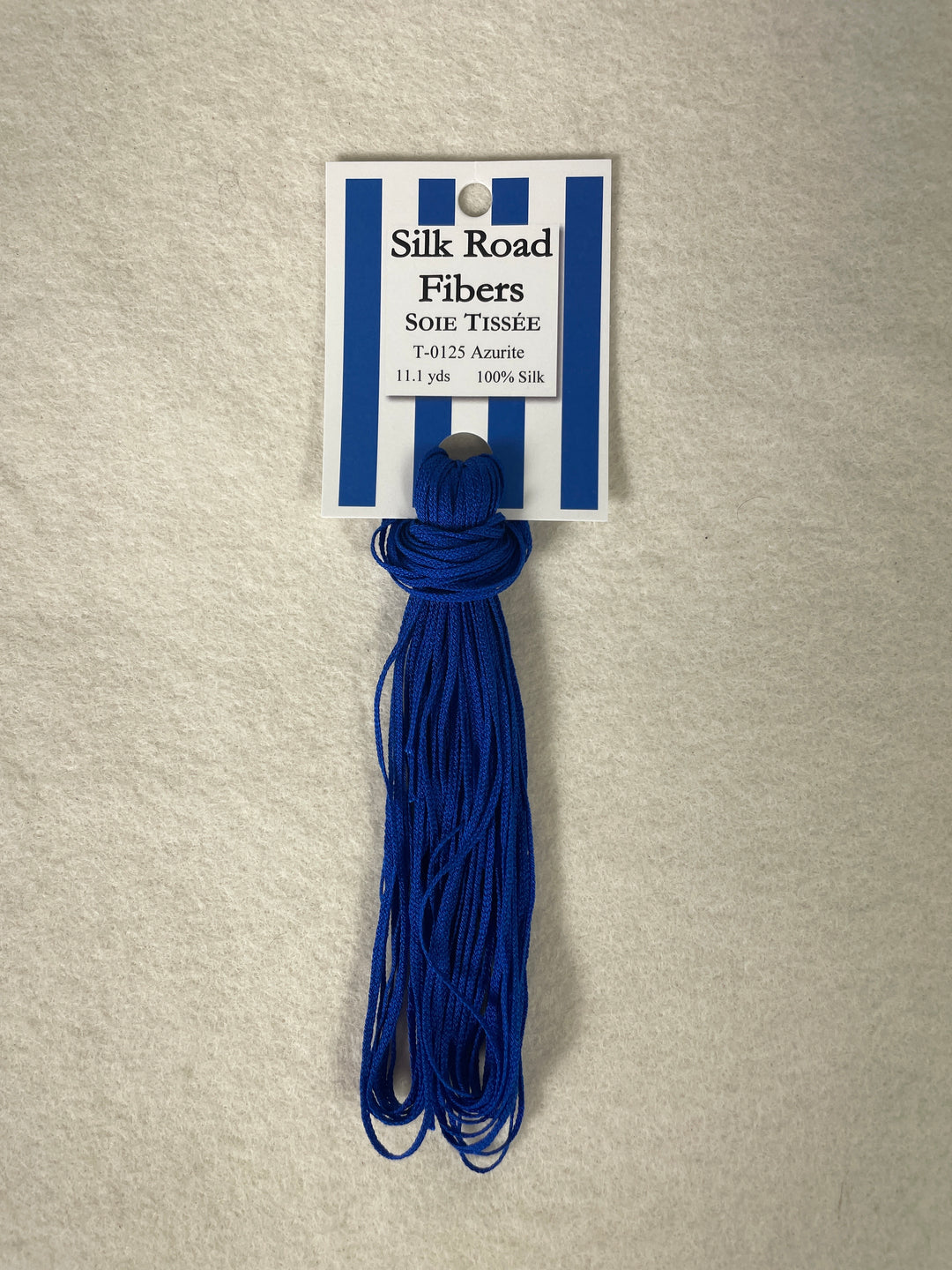 Silk Road Fibers T-0125 Azurite Soie Tissee