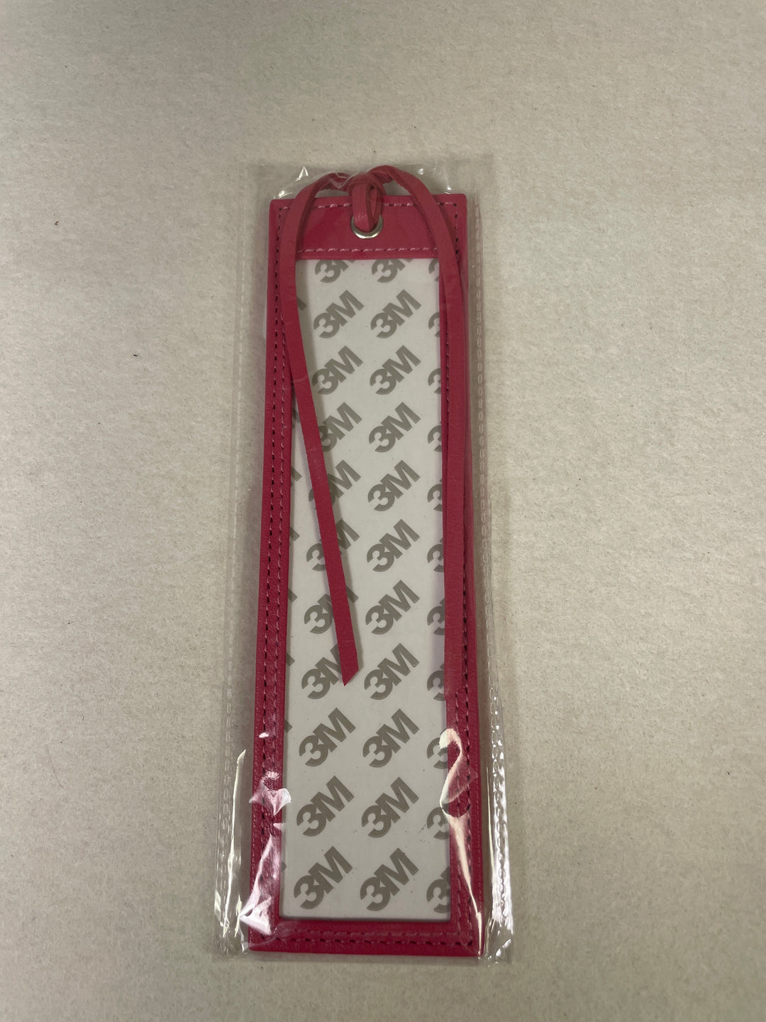 Planet Earth Leather Book Mark-  Hot Pink