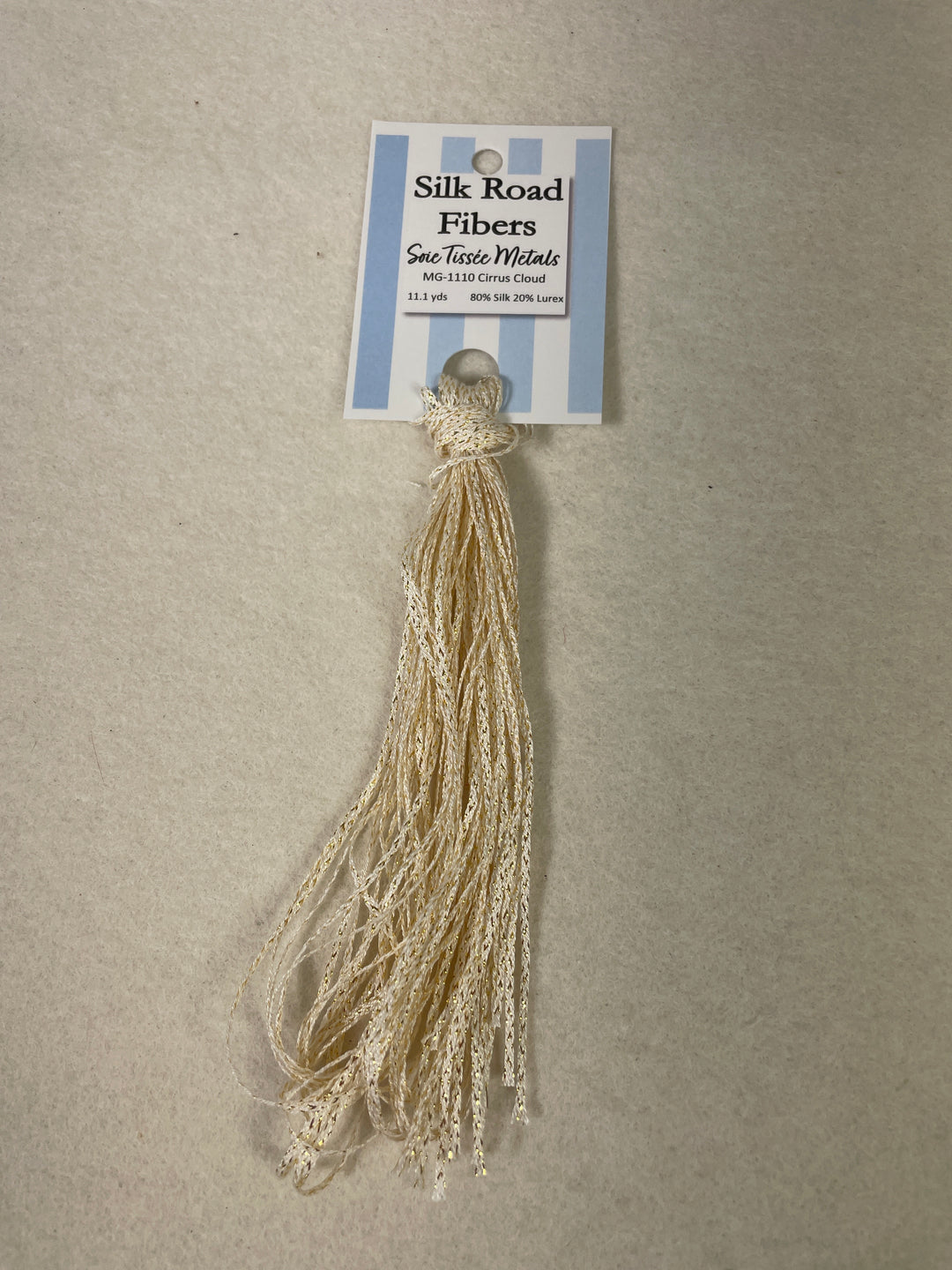 Silk Road Fibers Soie Tissee Metals - MG-1110 Cirrus Cloud