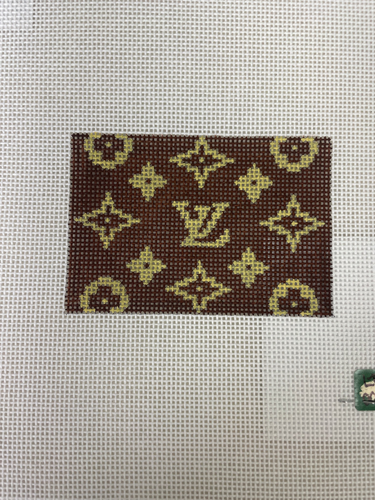 *Elm Tree Needlepoint Designs LT006 Louis Vuitton Classic Luggage Tag