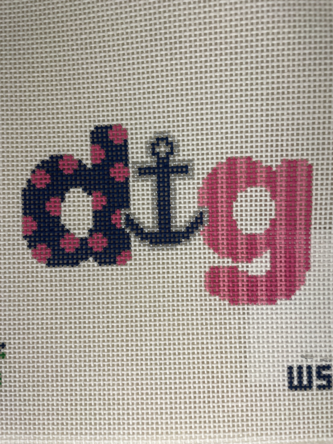 * Wipstitch 526 Delta Gamma Dots and Stripes