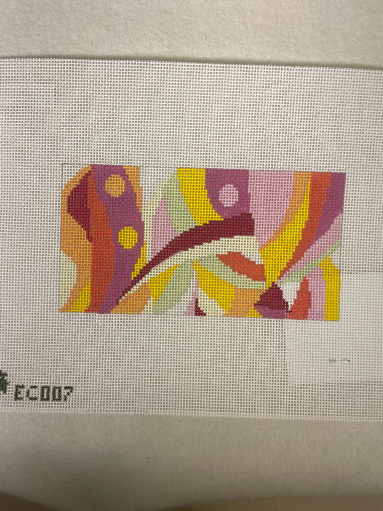 *Elm Tree Needlepoint Designs EC007 Everyday Clutch Pucci Insert- Yellow