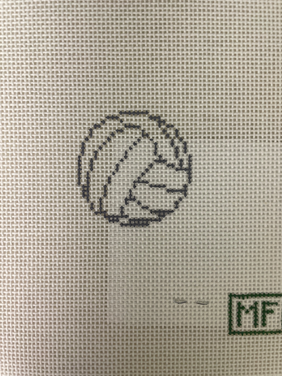 MF Needlepoint Volleyball Mini Bag Charm
