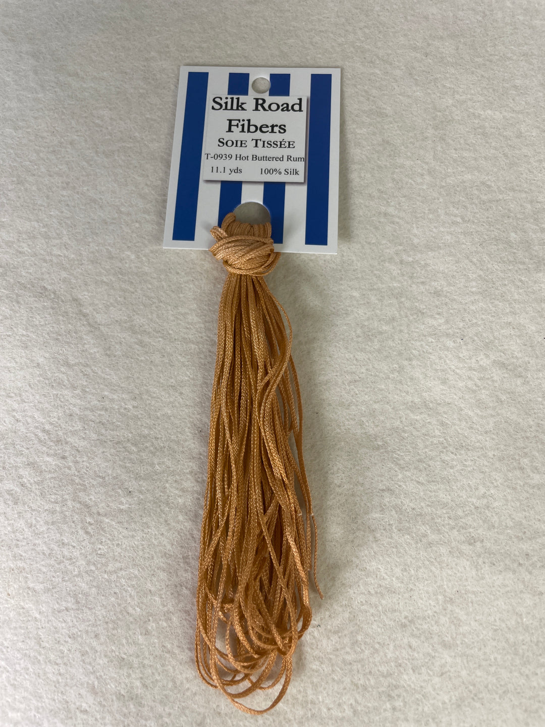 Silk Road Fibers T-0939 Hot Buttered Rum Soie Tissee