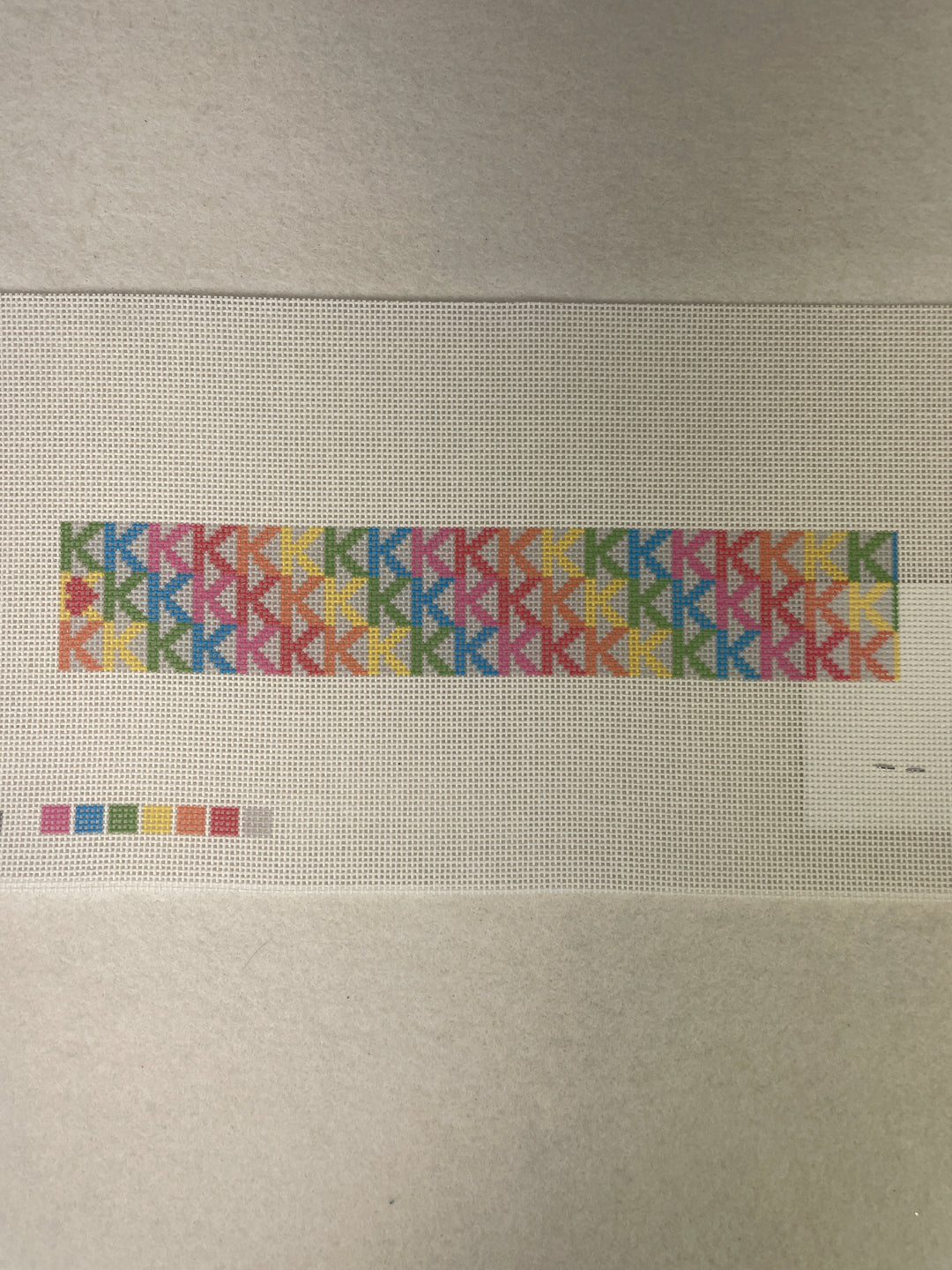 Jeni Sandberg JSK7A/  K Letter Key Fob Rainbow