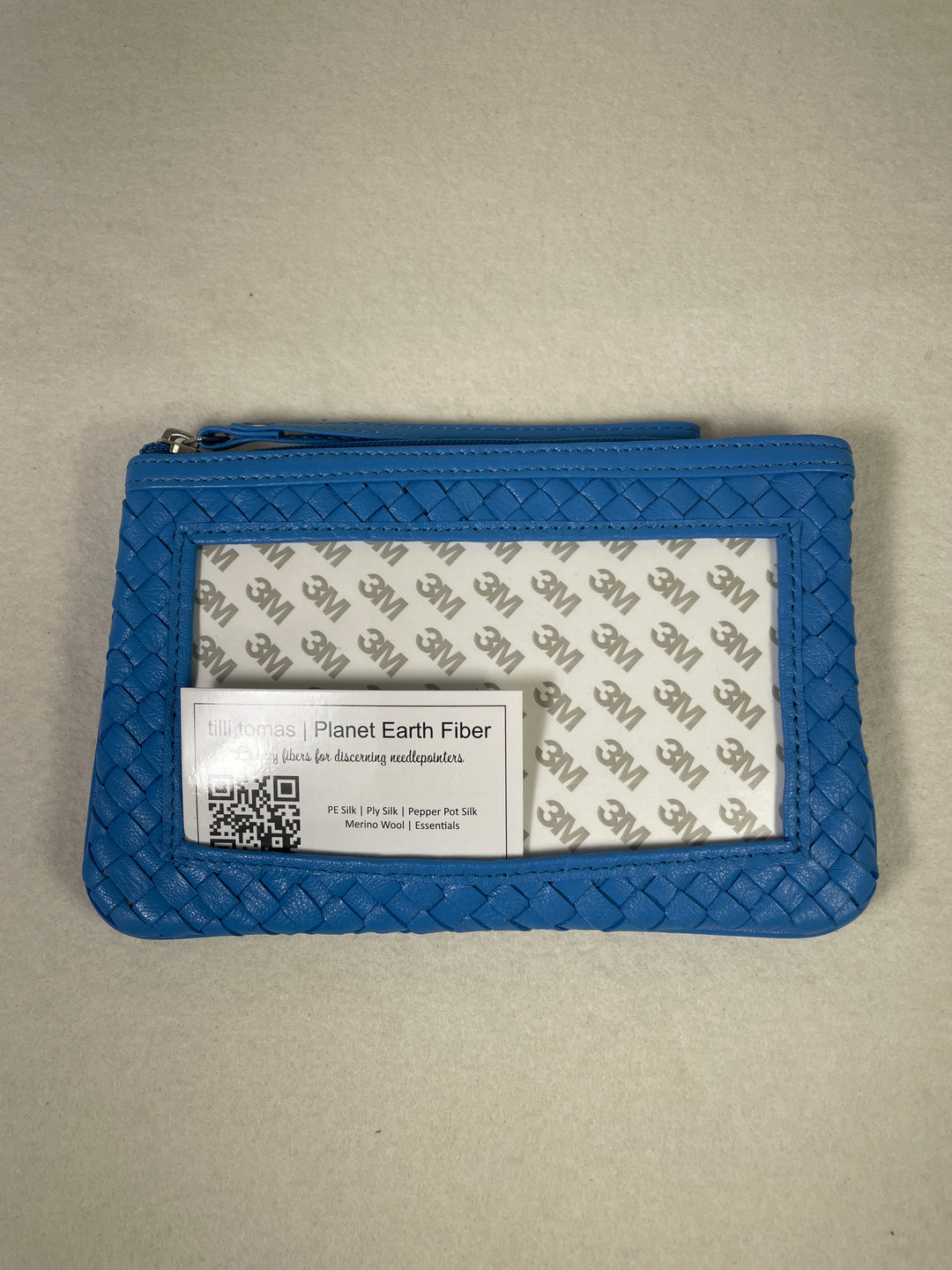 Planet Earth Leather Woven Leather Clutch 3 x 6 Insert- Swell