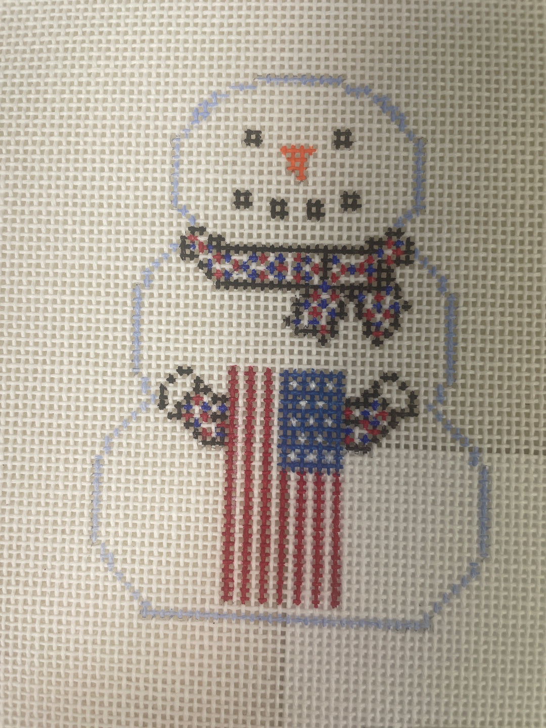 KCN Designers KCD1418 Snowman with Flag