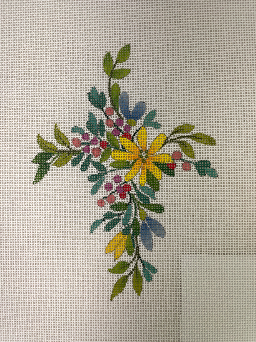 * Ann Wheat Pace 103X Floral Spray Cross