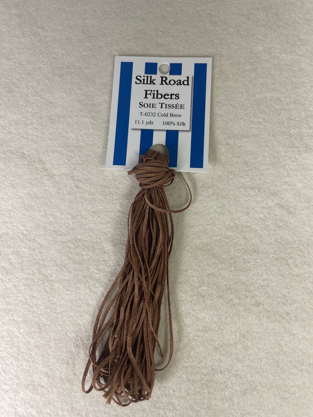 Silk Road Fibers T-0232 Cold Brew Soie Tissee