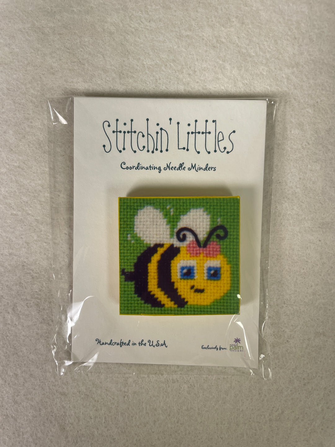 *Purple Palm Designs Stitchin' Littles Bee Needleminder