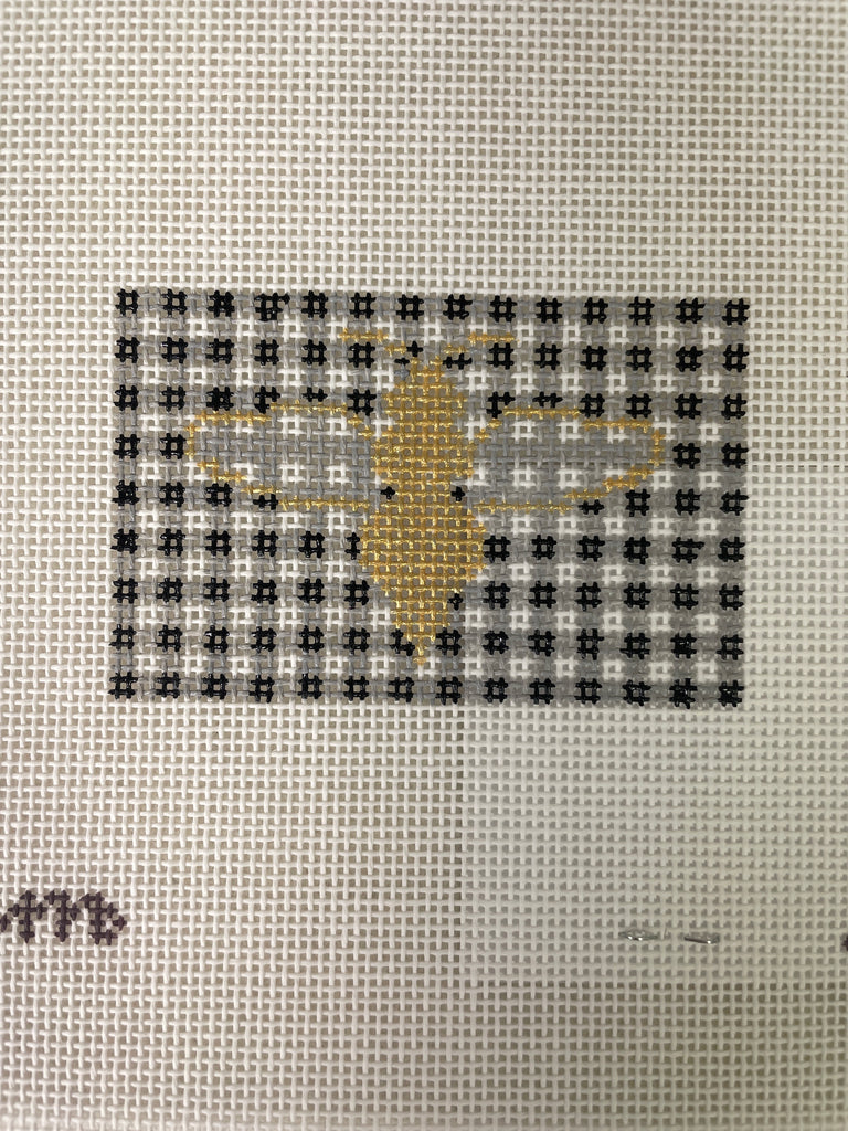 The Plum Stitchery 14E Bee and Gingham Insert