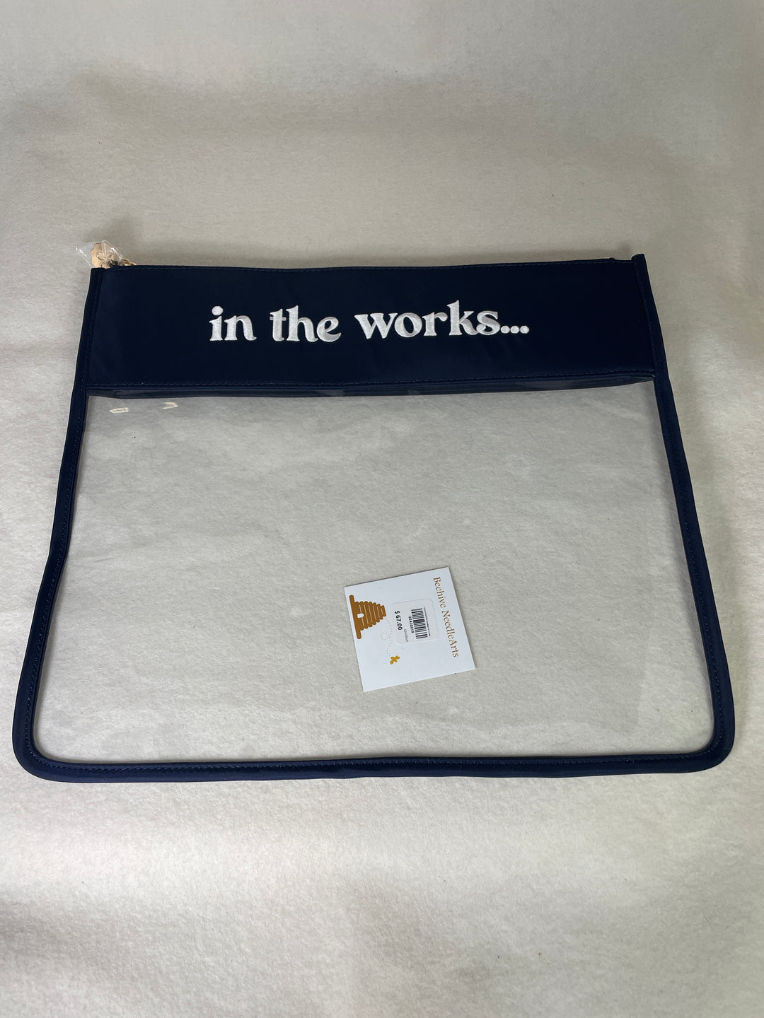 * What's the Stitch Needlepoint / In the Works Project Bag- Navy