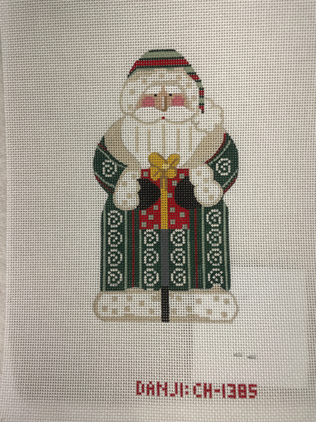 Danji CH1385 Father Christmas- Green Holding Present
