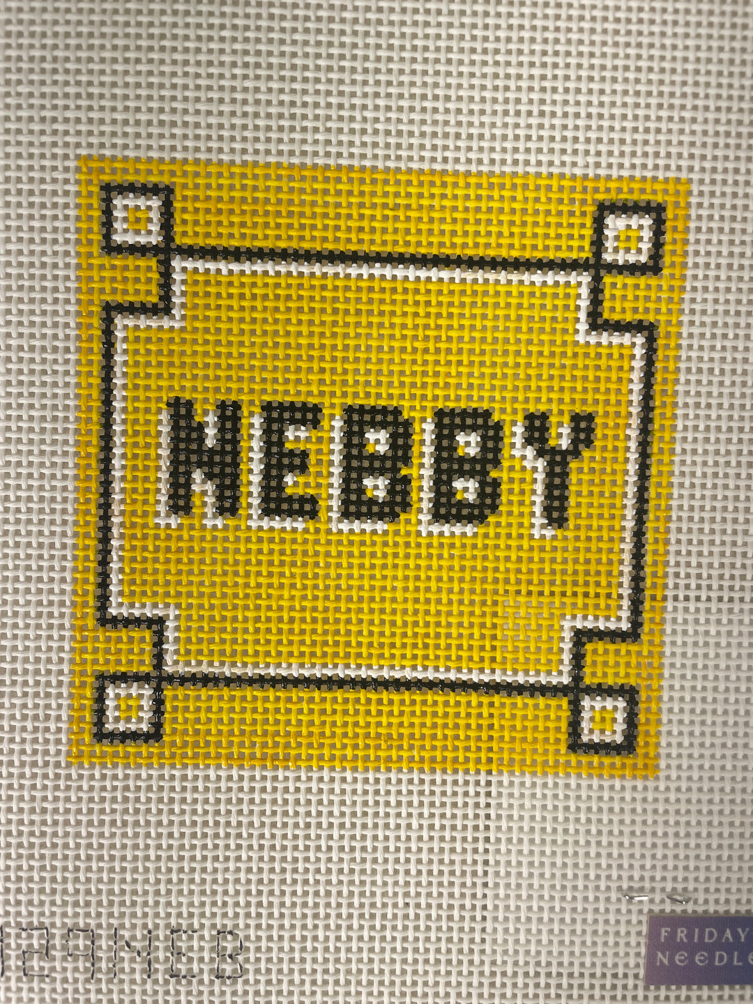 Friday Night Needlepoint FNN29 Nebby Coaster
