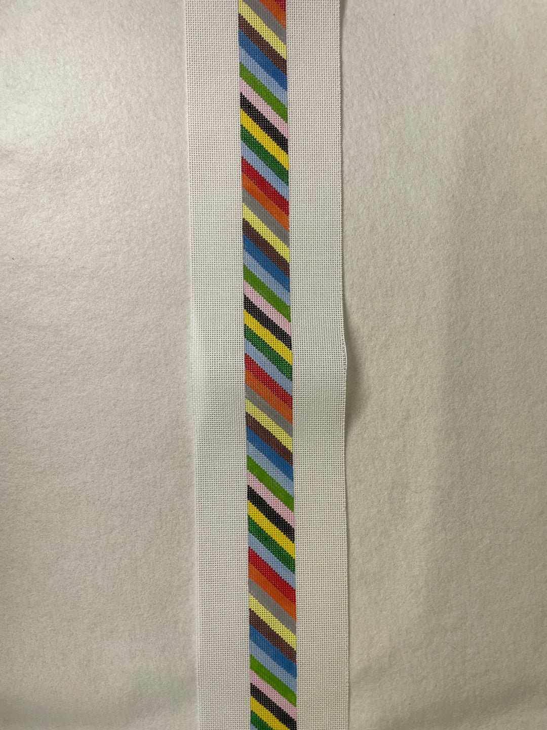 *Elm Tree Needlepoint Designs B332 Bright Diagonal Stripes Belt