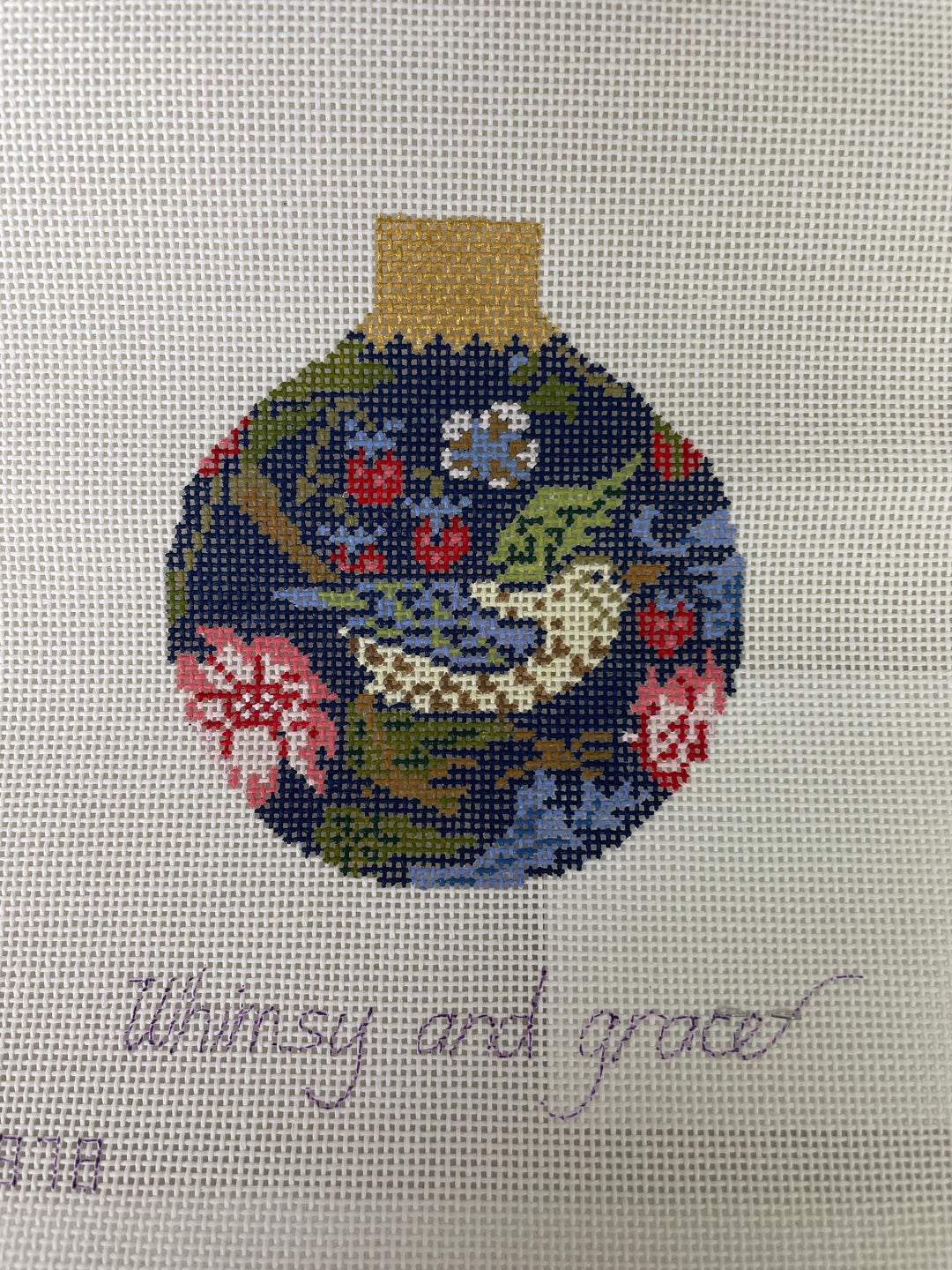 * Whimsy and Grace WG 12878 Strawberry Thief Reflection