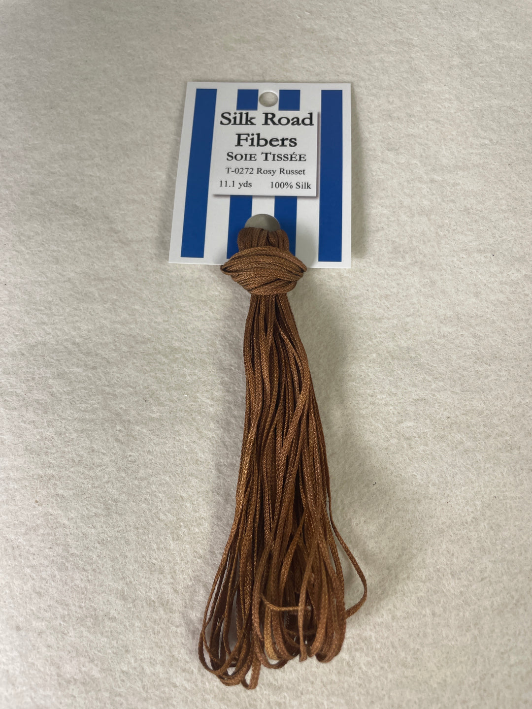 Silk Road Fibers T-0272 Rosy Russet Soie Tissee