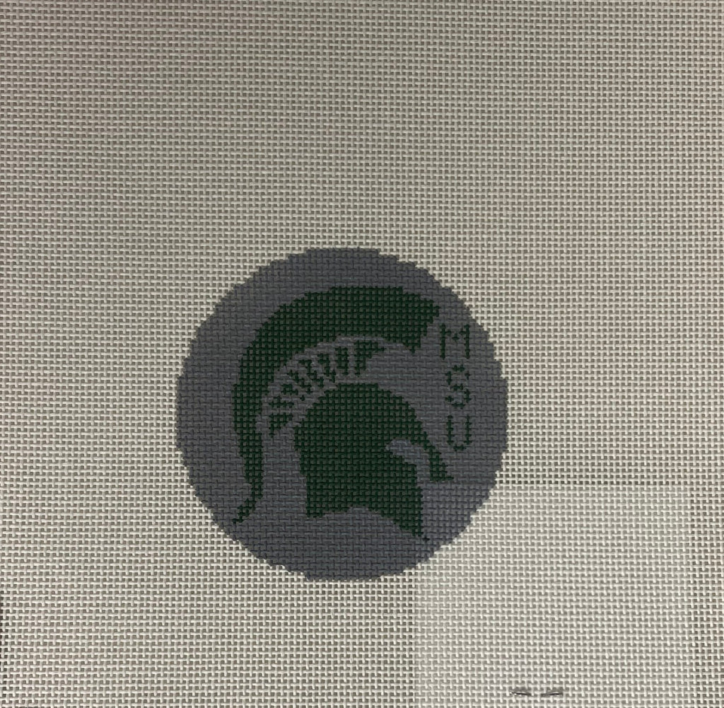 * Hedgehog Needlepoint Michigan State Collegiate Round