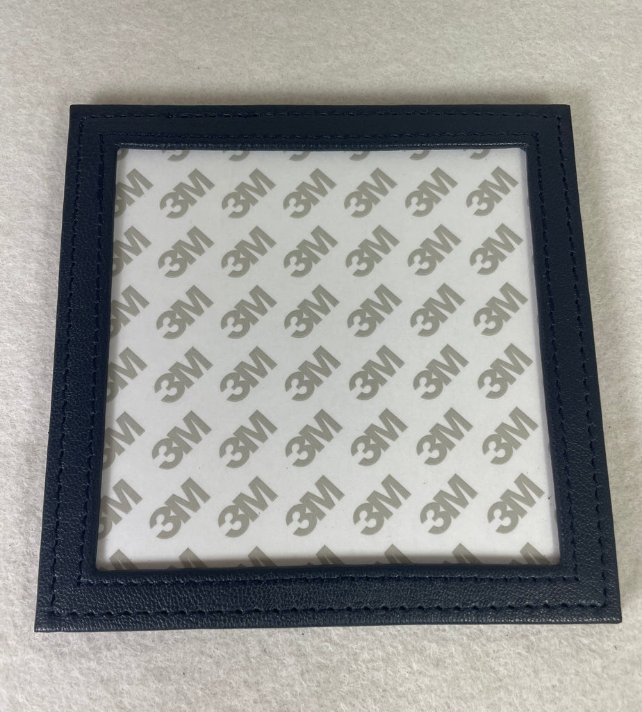 *Planet Earth Leather Coaster- Navy