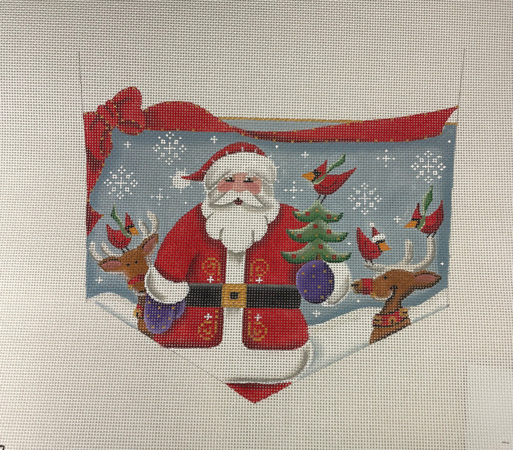 * Rebecca Wood 1411A Father Christmas Stocking Cuff- 13 mesh