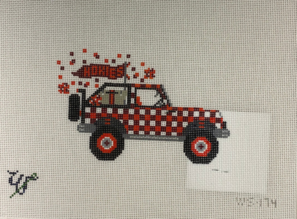 * Wipstitch Needleworks WS174 Virginia Tech Jeep