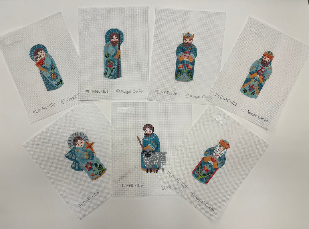 * Abigail Cecile Nativity Set in Teal (7 pieces)