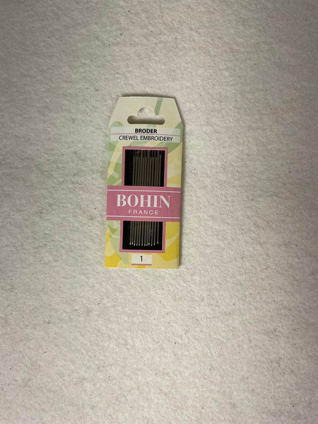 * Bohin Crewel Embroidery Needles (12 pack) Size 1