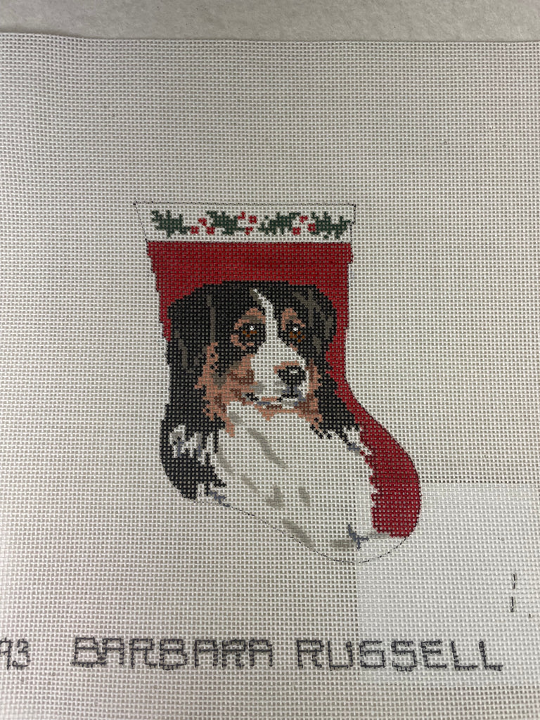 *SALE Barbara Russell BR93 Bernese Mt. Dog Mini Stocking